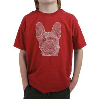 French Bulldog - Boy's Word Art T-shirt
