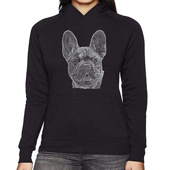 French Bulldog - Women's Word Art Hooded Sweatshirt