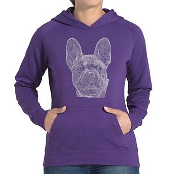 French Bulldog - Women's Word Art Hooded Sweatshirt