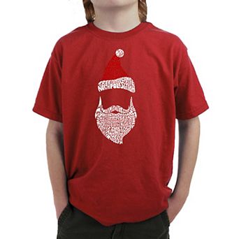 Santa Claus - Boy's Word Art T-shirt