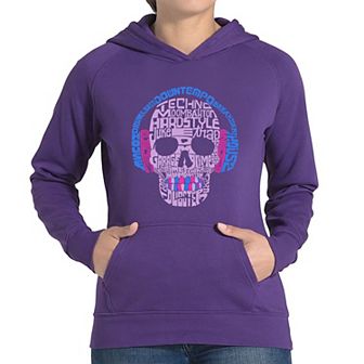 Styles of EDM Music - Women's Word Art Hooded Sweatshirt