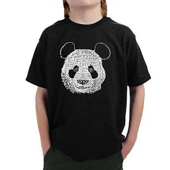 Panda - Boy's Word Art T-shirt