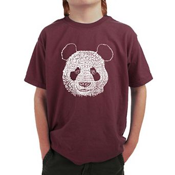 Panda - Boy's Word Art T-shirt
