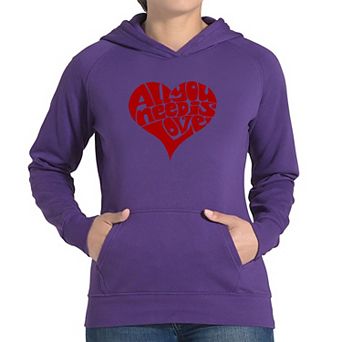 All You Need Is Love - Women's Word Art Hooded Sweatshirt