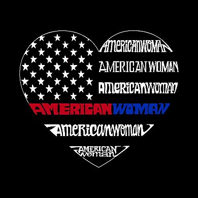 American Woman - Women's Word Art Hooded Sweatshirt