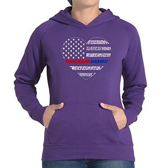 American Woman - Women's Word Art Hooded Sweatshirt