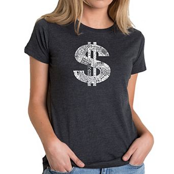 Dollar Sign - Women's Premium Blend Word Art T-shirt