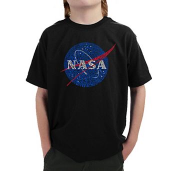 NASA's Most Notable Missions - Boy's Word Art T-shirt