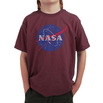 NASA's Most Notable Missions - Boy's Word Art T-shirt