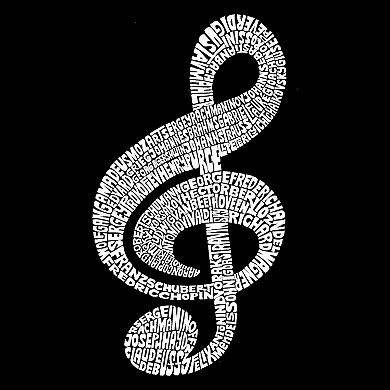 Music Note - Boy's Word Art T-shirt