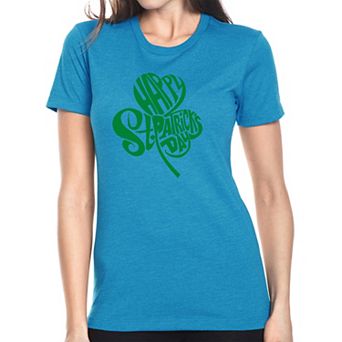 St. Patrick's Day Shamrock - Women's Premium Blend Word Art T-shirt