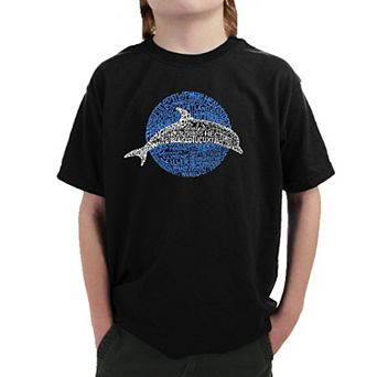 Species of Dolphin - Boy's Word Art T-shirt