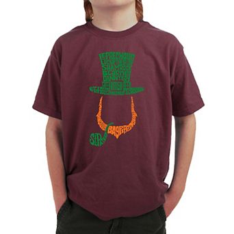 Leprechaun - Boy's Word Art T-shirt
