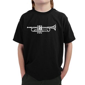 Trumpet - Boy's Word Art T-shirt