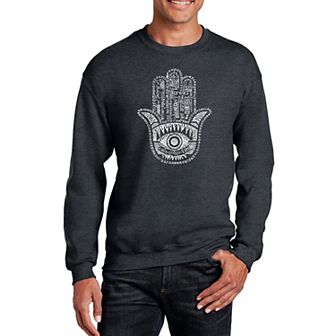 Hamsa - Mens Word Art Crewneck Sweatshirt