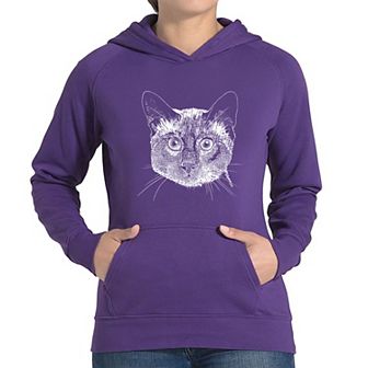 Siamese Cat - Women's Word Art Hooded Sweatshirt