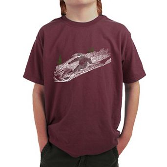 Ski - Boy's Word Art T-shirt