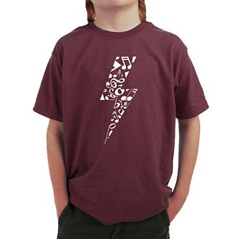 Lightning Bolt - Boy's Word Art T-shirt