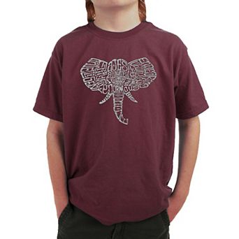 Tusks - Boy's Word Art T-shirt