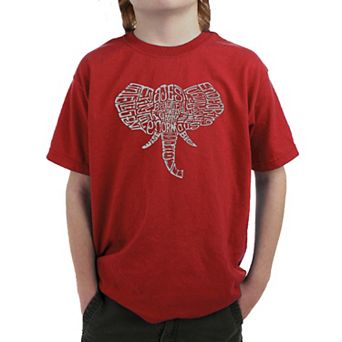 Tusks - Boy's Word Art T-shirt