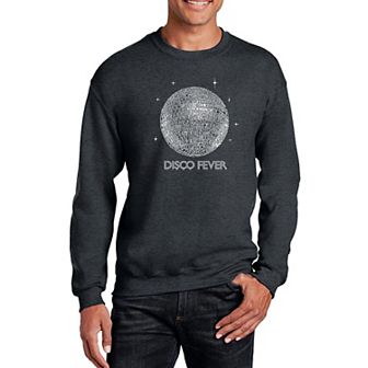 Disco Ball - Mens Word Art Crewneck Sweatshirt
