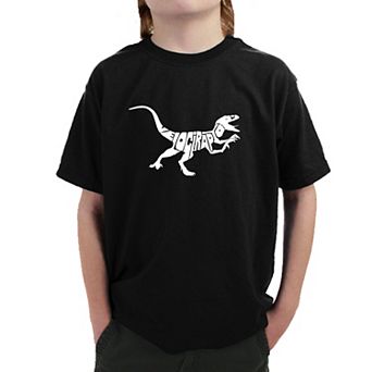 Velociraptor - Boy's Word Art T-shirt