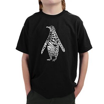 Penguin - Boy's Word Art T-shirt