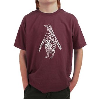 Penguin - Boy's Word Art T-shirt