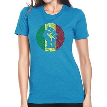 Get Up Stand Up - Women's Premium Blend Word Art T-shirt
