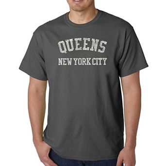 Queens NY Neighborhoods - Men's Word Art T-shirt