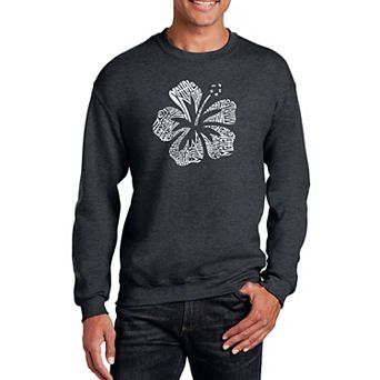 Mahalo - Mens Word Art Crewneck Sweatshirt