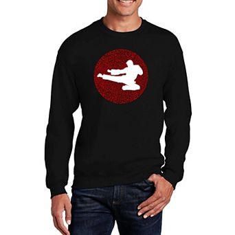 Types Of Martial Arts - Mens Word Art Crewneck Sweatshirt