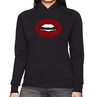 Fabulous Lips - Women's Word Art Hooded Sweatshirt