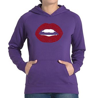 Fabulous Lips - Women's Word Art Hooded Sweatshirt
