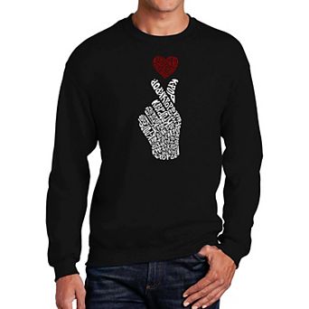 K-Pop - Mens Word Art Crewneck Sweatshirt