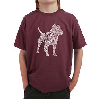 Pitbull - Boy's Word Art T-shirt