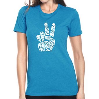 Peace Out - Women's Premium Blend Word Art T-shirt