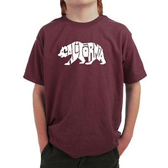 California Bear - Boy's Word Art T-shirt