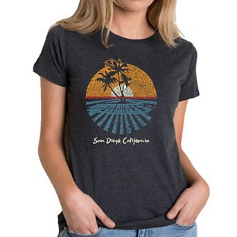 Cities In San Diego - Women's Premium Blend Word Art T-shirt