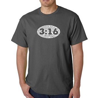 John 3:16 - Men's Word Art T-shirt