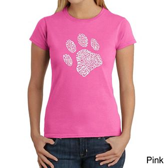 Dog Paw - Women's Word Art T-Shirt
