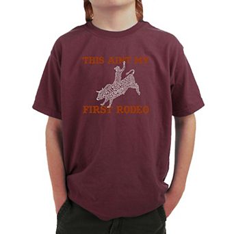 This Aint My First Rodeo - Boy's Word Art T-shirt