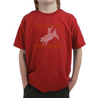 This Aint My First Rodeo - Boy's Word Art T-shirt