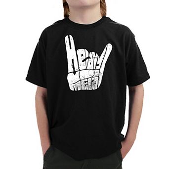 Heavy Metal - Boy's Word Art T-shirt