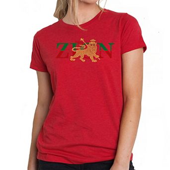 Zion - One Love - Women's Premium Blend Word Art T-shirt
