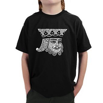 King of Spades - Boy's Word Art T-shirt