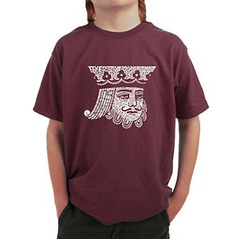 King of Spades - Boy's Word Art T-shirt