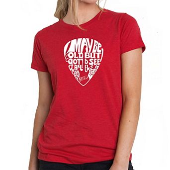 Guitar Pick - Women's Premium Blend Word Art T-shirt