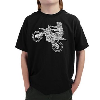 Freestyle Motocross - FMX - Boy's Word Art T-shirt