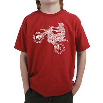 Freestyle Motocross - FMX - Boy's Word Art T-shirt